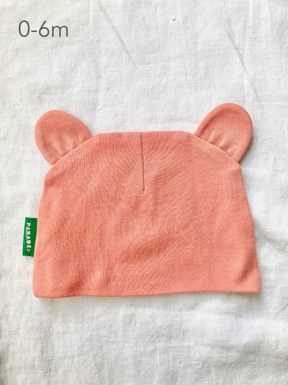 🪴5/$30 Parade 0-6 Months Baby Bear Organic Cotton Pink Hat Spring Fall Infant